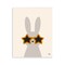 Stupell Industries Bunny & Star Sunglasses Wall Plaque Art Design by Jessica Beck